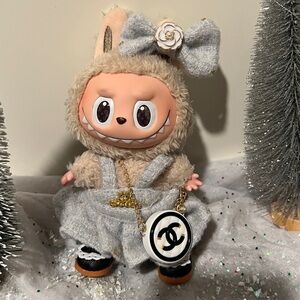 4pc CC Dress with accessories for labubu doll not included